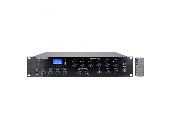 Amplificadores Glemm   Amplificador Audio 100V 1000W FM/USB/MP3 – 6 Zonas