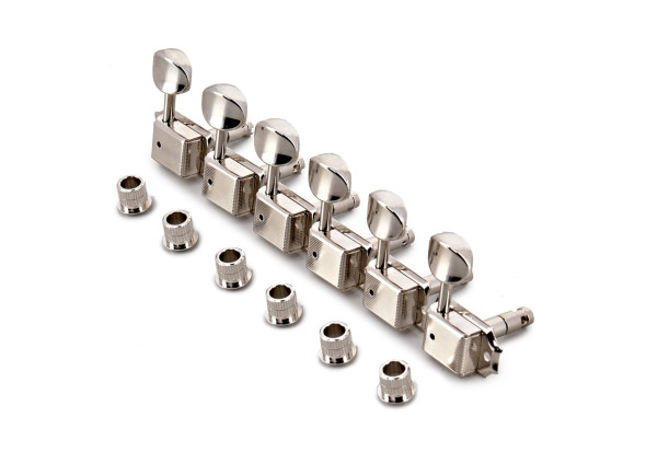 Carrilhões de Afinação/Sistemas mecânicos 6L para guitarra elétrica Gotoh  Jogo de carrilhões p/guitarra eléctrica SD91-MG 05M 6L Nickel c/Magnum Lock