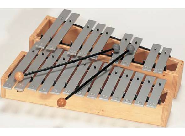 GOUDEN BRUG Metalofone 62036
Cromático
c2 - a3 conjunto de 22 barras + 2 malhos L 3.
GOUDEN BRUG Metalofone 62036
Cromático
c2 - a3 conjunto de 22 barras + 2 malhos L 3.