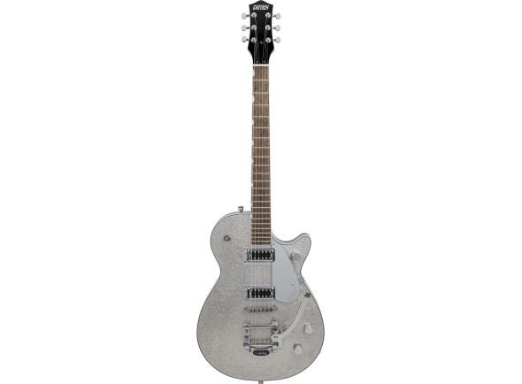  Guitarra elétrica/Guitarras formato Single Cut Gretsch  EMTC Sparkle Jet FT SLV SPK
