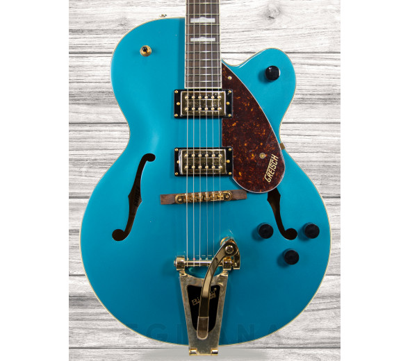 Guitarras Gretsch Guitarras con forma de cuerpo hueco Gretsch G2410TG Strml SC Bgsby O.Turq. Guitarras Gretsch Guitarras con forma de cuerpo hueco Gretsch G2410TG Strml SC Bgsby O.Turq.