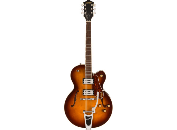 Guitarras Gretsch Guitarra elétrica/Guitarras con forma de cuerpo hueco Gretsch G2420T Streamliner Bigsby Laurel Fingerboard Broad'Tron BT-3S Pickups Robusto Burst Guitarras Gretsch Guitarra elétrica/Guitarras con forma de cuerpo hueco Gretsch G2420T Streamliner Bigsby Laurel Fingerboard Broad'Tron BT-3S Pickups Robusto Burst