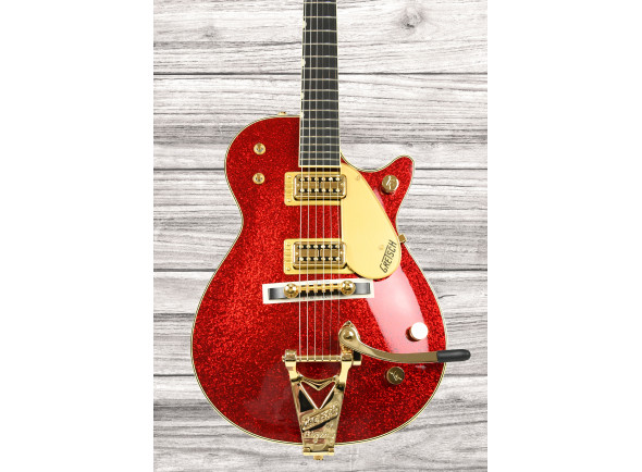 Guitarra elétrica single cut/Guitares à pan coupé simple Gretsch G6129TG-59VS Sparkle Jet RD