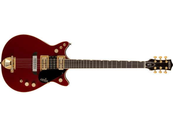 Guitarras formato Double Cut Gretsch  G6131-MY-RB Limited Edition Malcolm Young Signature Jet Ebony Fingerboard Vintage Firebird Red