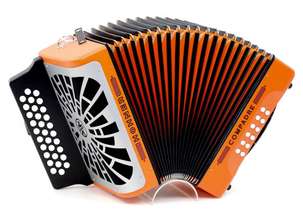 Concertina Hohner  Compadre 2ª voz GCF (sol-do-fa) Laranja B-Stock