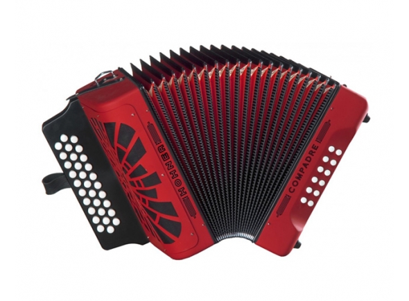 Concertina Hohner Compadre Vermelho 2ª voz Concertina Hohner Compadre Vermelho 2ª voz