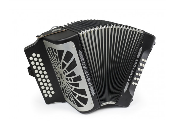 Concertina/Concertina Hohner  Concertina Compadre (Lá-Ré-Sol) Preto