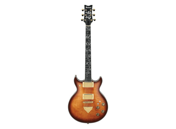  Guitarra elétrica/Guitarras de formato Double Cut Ibanez AR625FMSPCML Caramel Burst