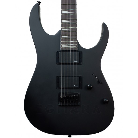  Guitarra elétrica/Guitarras formato ST Ibanez GRG121DX Black Flat 