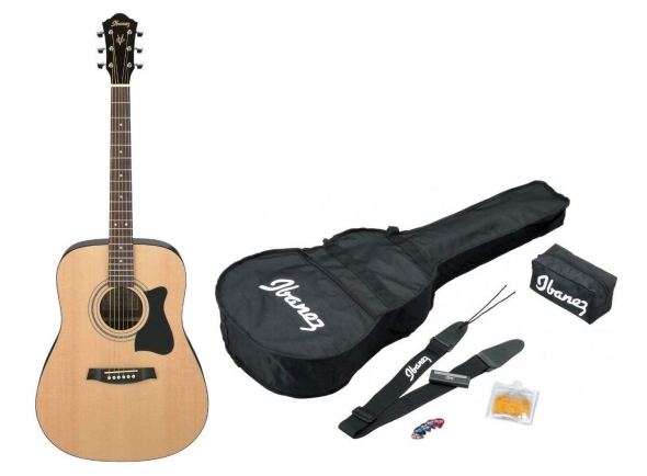 Guitarra Dreadnought/Guitarra Acústica Ibanez V50NJP-NT Jam Pack 