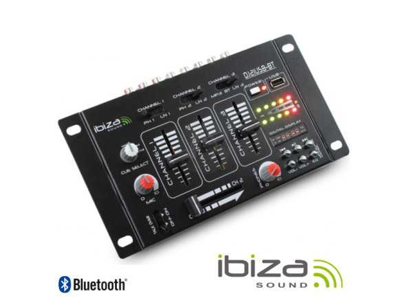 B-stock Mesa de mezclas analógica Ibiza Mesa de Mistura 4 Canais 7 Entrada USB/BT DJ21USB-BT B-Stock B-stock Mesa de mezclas analógica Ibiza Mesa de Mistura 4 Canais 7 Entrada USB/BT DJ21USB-BT B-Stock
