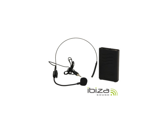 B-stock Micrófonos Inalámbricos Diadema Ibiza  Microfone Headset S/ Fios 207.5mhz PORTHEAD12-2 B-Stock
