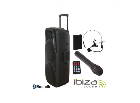 B-stock Sistema Portátil com Bateria/Sistemas Portáteis com Bateria Ibiza PORT 225 VHF BT B-Stock B-stock Sistema Portátil com Bateria/Sistemas Portáteis com Bateria Ibiza PORT 225 VHF BT B-Stock