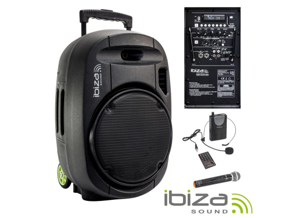 Coluna amplificada/Altavoces con Batería Ibiza PORT12VHF-BT 