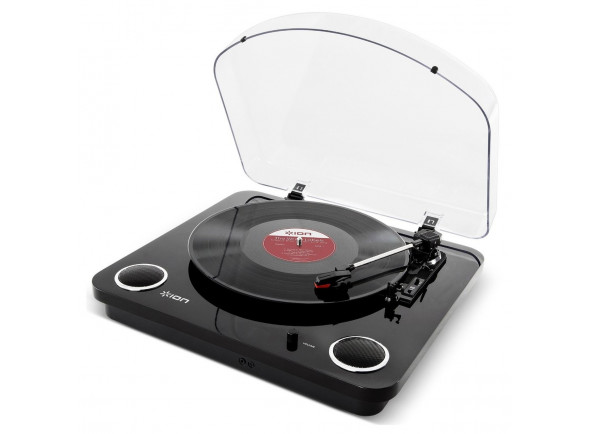 Gira-discos de alta fidelidade ION  Max LP USB Turntable with Integrated Speakers, Black