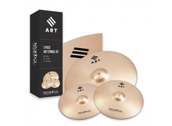Conjunto de Pratos Istanbul  Agop ART 3 Piece Cymbal Box Set