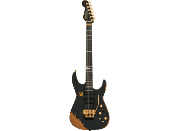 Guitarra Elétrica/guitarras formato ST Jackson Pro Series Signature Phil Collen PC1-E EB Negro desgastado