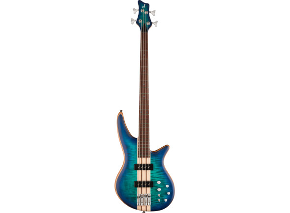 Baixo elétrico de 4 cordas/Baixo de 4 Cordas Jackson  Pro Series Spectra Bass SBFM IV Caramelized Jatoba Fingerboard Chlorine Burst