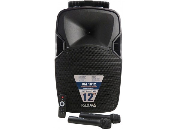 Colunas Amplificadas Karma KM.BM1012 Coluna activa portátil
Coluna alimentada a bateria, com dois microfones sem fios e função de prioridade;
Speaker de 12" e um amplificador que pode produzir uma potência máxima de 120W (Peak);
Equipado com um equalizador de 5 bandas e um módulo bluetooth para reproduzir músicas de smartphones e tablets;
Colunas Amplificadas Karma KM.BM1012 Coluna activa portátil
Coluna alimentada a bateria, com dois microfones sem fios e função de prioridade;
Speaker de 12" e um amplificador que pode produzir uma potência máxima de 120W (Peak);
Equipado com um equalizador de 5 bandas e um módulo bluetooth para reproduzir músicas de smartphones e tablets;