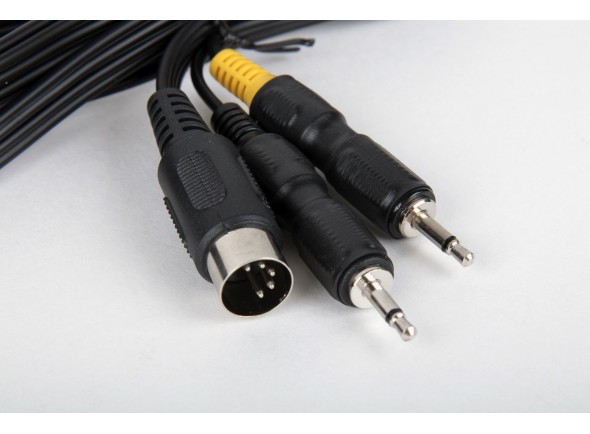 Cabo midi/Cabo MIDI Kenton 1 x 5 pin DIN plug to 2 x 3.5mm jack plug 