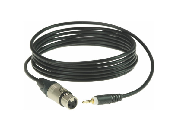 Cabos de áudio Klotz  XLR F/Mini-Jack AU-MF0300 3m 
