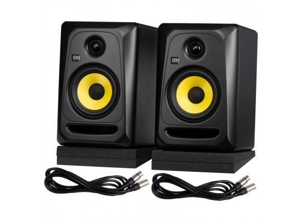  Monitores de Estúdio Ativos/Monitores de estúdio activos KRK  Classic 5 Monitor Pack