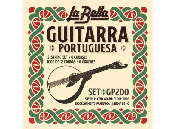 Jogo de Cordas  Guitarra Portuguesa /Cordes pour guitare portugaise La Bella GP200 Guitarra Portuguesa