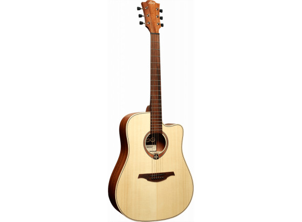 Guitarra Dreadnought/Guitare acoustique LAG DREADNOUGHT Cutaway Natural GLAT70DCE 