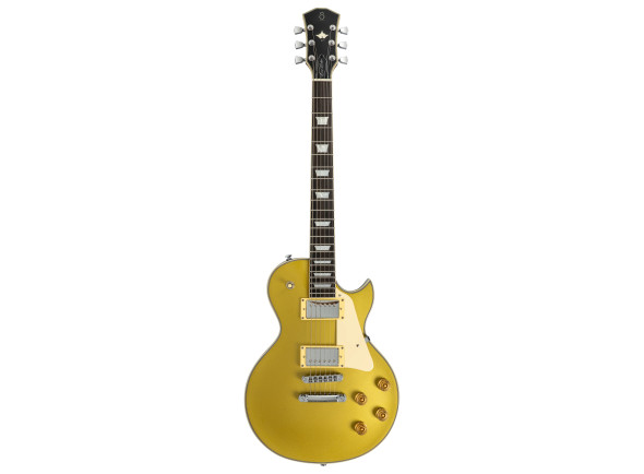  Guitarra elétrica/Guitarras formato Single Cut Larry Carlton L7 Metallic Gold New Gen
