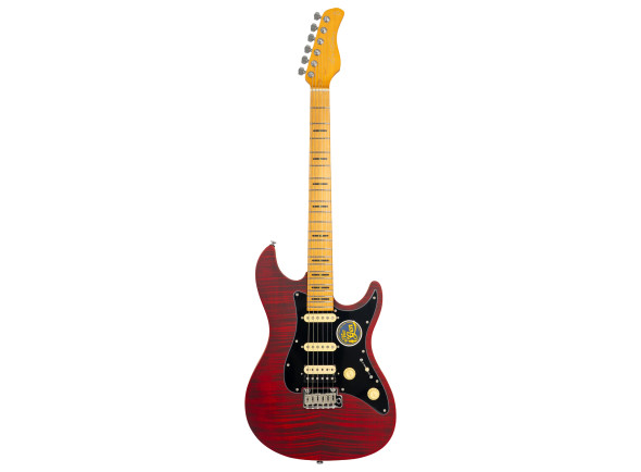 Guitarra Elétrica/guitarras formato ST Larry Carlton S7 FM See Thru Red New Gen