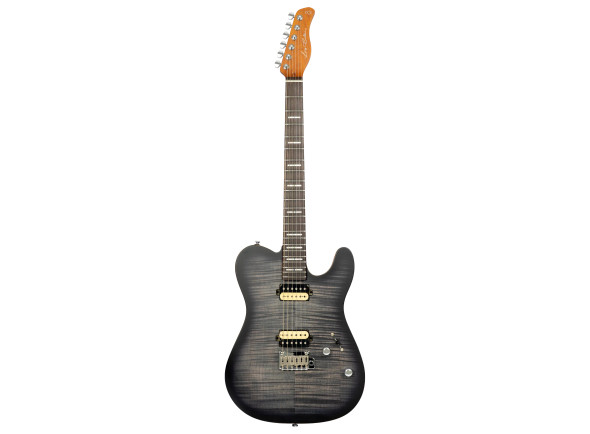  Guitarra elétrica/Guitarras formato T Larry Carlton T7 FM Trans Black New Gen