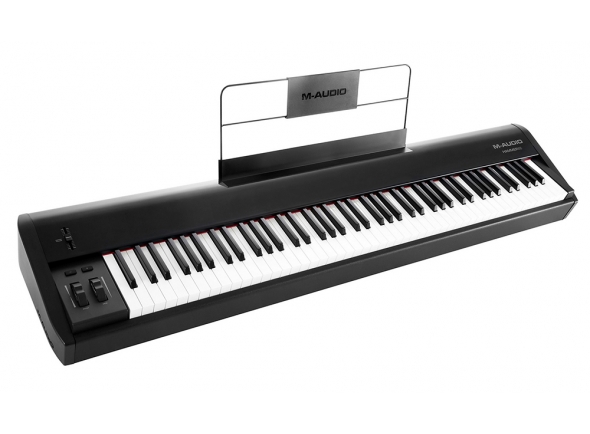 M-Audio Hammer 88
M-Audio Hammer 88 Teclado mestre USB de 88 teclas pesadas
88 notas sensíveis à velocidade.
Toque pesado com cravelhas de martelo.
Alimentação direta através da porta USB.
8 botões MIDI atribuíveis.
6 teclas de transporte dedicadas.
cursor MIDI atribuível.
teclas de seleção de faixa anterior/seguinte dedicadas.
modo DirectLink que afeta automaticamente as regulações aos parâmetros padrão das estações audiodigitais.
Predefinições de fábrica que afetam os controladores aos instrumentos virtuais mais célebres
Teclas Select inovadoras que permitem percorrer as predefinições, alterações de programa (Program Changes) e canais MIDI na hora.
4 curvas de velocidade e 3 regulações de velocidade fixa.
Conector de pedal de sustentação.
Compatível com Windows XP, Windows Vista e Mac OS X.
M-Audio Hammer 88
M-Audio Hammer 88 Teclado mestre USB de 88 teclas pesadas
88 notas sensíveis à velocidade.
Toque pesado com cravelhas de martelo.
Alimentação direta através da porta USB.
8 botões MIDI atribuíveis.
6 teclas de transporte dedicadas.
cursor MIDI atribuível.
teclas de seleção de faixa anterior/seguinte dedicadas.
modo DirectLink que afeta automaticamente as regulações aos parâmetros padrão das estações audiodigitais.
Predefinições de fábrica que afetam os controladores aos instrumentos virtuais mais célebres
Teclas Select inovadoras que permitem percorrer as predefinições, alterações de programa (Program Changes) e canais MIDI na hora.
4 curvas de velocidade e 3 regulações de velocidade fixa.
Conector de pedal de sustentação.
Compatível com Windows XP, Windows Vista e Mac OS X.