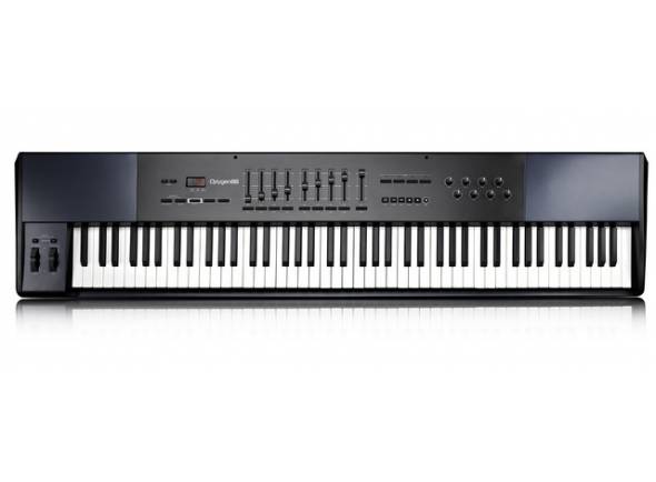 Teclados MIDI Controladores M-Audio Oxygen 88
88 Chaves ponderadas com ação de martelo
4 curvas de velocidade selecionáveis
8 botões giratórios MIDI assignáveis
9 faders MIDI atribuíveis de 60 mm
9 teclas MIDI atribuíveis
6 Controles designados para transporte
4 zonas com teclas de zona especiais para camadas de sons e teclado de divisão
Botão especial para cima / para baixo
Botão especial de oitava para cima / para baixo
Roda de afinação e roda de modulação atribuíveis
2 Botões de instantâneo atribuídos (avançar e silenciar)
3 Chave de seleção individual para navegação espontânea através de predefinições
Interruptor de programa e canais MIDI
Display LED de 3 dígitos
Modo DirectLink para atribuição automática de controles a parâmetros DAW normais
Compatível com o Pro Tools e outro software DAW
4 curvas de velocidade
3 entradas de pedal (2 entradas de pedal de sustain, entrada de pedal de expressão)
Saída MIDI
Porta USB para conexão ao computador
Com fonte de alimentação via USB
Adaptador de alimentação de 9 V (DC) opcional
Compatível com o Windows XP
Windows Vista e Mac OS X
Dimensões: 1353 x 355 x 139 mm
Peso: 21 kg
Teclados MIDI Controladores M-Audio Oxygen 88
88 Chaves ponderadas com ação de martelo
4 curvas de velocidade selecionáveis
8 botões giratórios MIDI assignáveis
9 faders MIDI atribuíveis de 60 mm
9 teclas MIDI atribuíveis
6 Controles designados para transporte
4 zonas com teclas de zona especiais para camadas de sons e teclado de divisão
Botão especial para cima / para baixo
Botão especial de oitava para cima / para baixo
Roda de afinação e roda de modulação atribuíveis
2 Botões de instantâneo atribuídos (avançar e silenciar)
3 Chave de seleção individual para navegação espontânea através de predefinições
Interruptor de programa e canais MIDI
Display LED de 3 dígitos
Modo DirectLink para atribuição automática de controles a parâmetros DAW normais
Compatível com o Pro Tools e outro software DAW
4 curvas de velocidade
3 entradas de pedal (2 entradas de pedal de sustain, entrada de pedal de expressão)
Saída MIDI
Porta USB para conexão ao computador
Com fonte de alimentação via USB
Adaptador de alimentação de 9 V (DC) opcional
Compatível com o Windows XP
Windows Vista e Mac OS X
Dimensões: 1353 x 355 x 139 mm
Peso: 21 kg