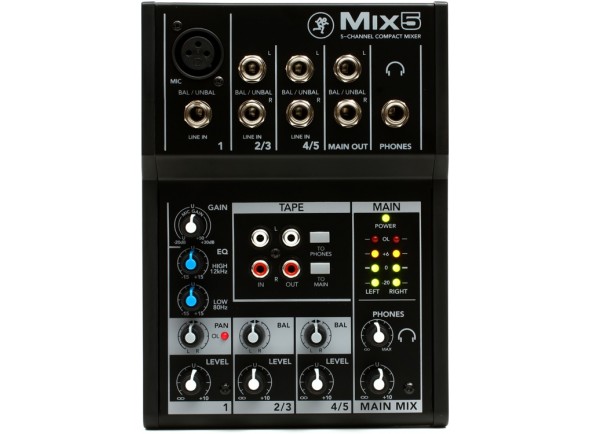 Mesa de Mistura Analógica Mackie MIX5 B-Stock Mesa de Mistura Analógica Mackie MIX5 B-Stock
