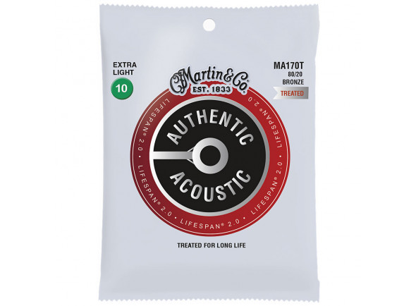 Guitarras Acústicas Martin Juego de cuerdas .010 Martin MA-170T Authentic Acoustic Set Guitarras Acústicas Martin Juego de cuerdas .010 Martin MA-170T Authentic Acoustic Set