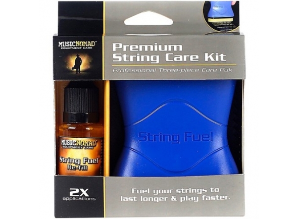 Produto de Limpeza e Lubrificação de Cordas/Produtos de limpeza para guitarra Musicnomad Premium String Care Kit