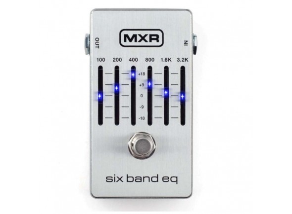 equalizador Equalizadores MXR 6 Band Equalizer Silver M109S equalizador Equalizadores MXR 6 Band Equalizer Silver M109S