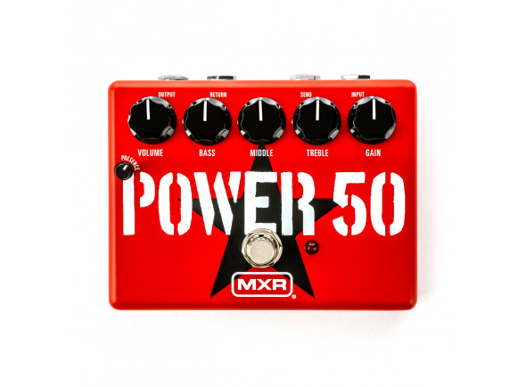 Pedais MXR Pedal de distorção MXR  Tom Morello Power 50 Overdrive 
