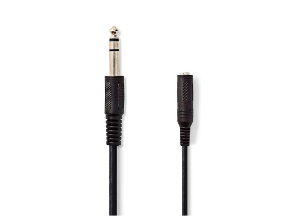  Cabo de Instrumento/Fichas Jack de 6.3mm (macho e fêmea) Nedis Cabo Jack 6.35mm Macho / 6.35mm Fêmea 5m Stereo