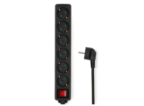 Extensão Eléctrica/Extension électrique Rallonge électrique Nedis 6x Schuko 3m