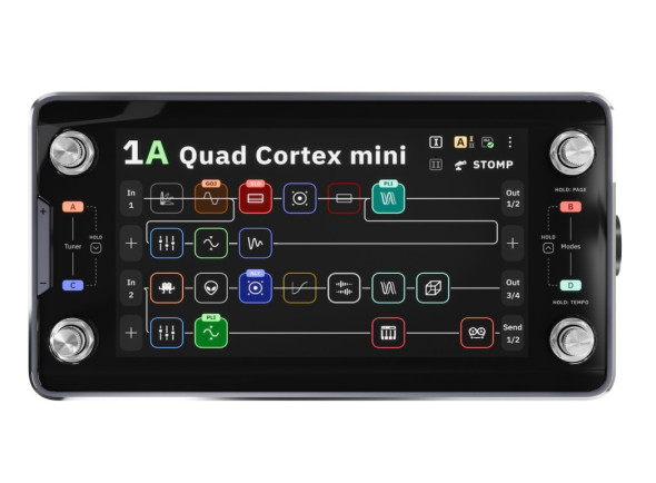 Neural DSP  Pedal de efeitos/Pedaleiras para guitarra elétrica Neural DSP Quad Cortex Mini