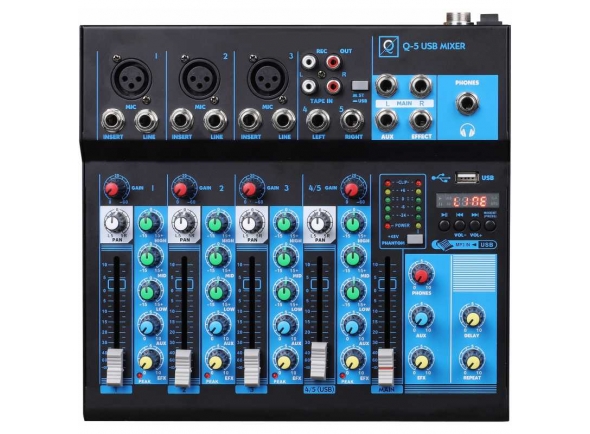 Mesa de Mistura Analógica OQAN MIXER Q5 MK2 USB 