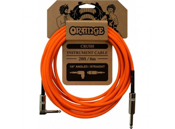 orange crush Cabo para Instrumento Orange Crush INSTR ANGLED-STRAIGHT Jack 6m 