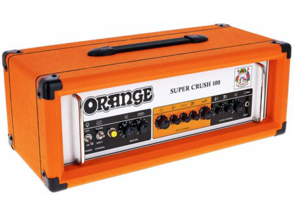orange crush Cabeças de Guitarra a transístor Orange  Super Crush 100 Head