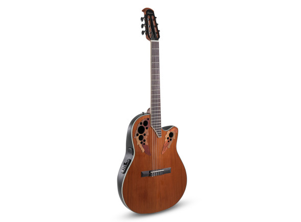 Guitarra Clássica Elétrificada /Guitarras clássicas eletrificadas Ovation  Celebrity Elite CE44C Nylon Cedar Natural