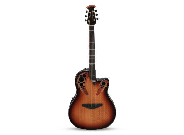 Guitarra Acústica Electrificada/Guitarra Acústica Ovation  Celebrity Elite Plus Mid Cutaway Sunburst