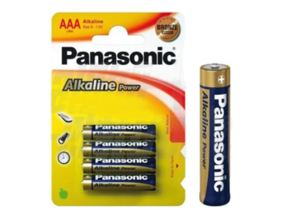 Pilhas Panasonic  Pilha Alcalina LR03/AAA 1.5V 4x Blister