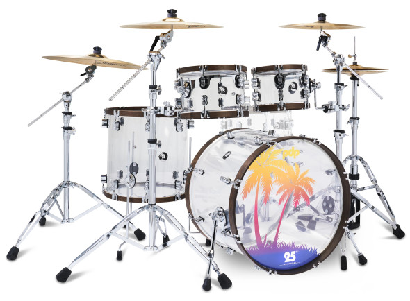 Conjunto de Bateria/Conjuntos de bateria com ferragens sem pratos <b>DW PDP 25th ANNIVERSARY Limited Edition</b> Kit 5-pcs Tarola 14