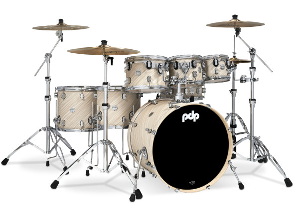 Conjunto de Bateria/Conjuntos de bateria sem ferragens <b>DW PDP CONCEPT Maple CM7 TWISTED IVORY</b> Kit 7-pcs 22