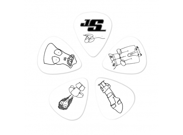 Palhetas para guitarra Planet waves Joe Satriani Picks 0,71 mm White Pack of 10 Palhetas para guitarra Planet waves Joe Satriani Picks 0,71 mm White Pack of 10